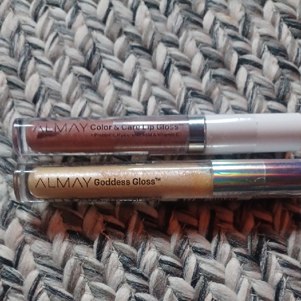 Almay Lip Set - Color And Care Gloss In Rose Glow And Goddess Gloss In Angelic